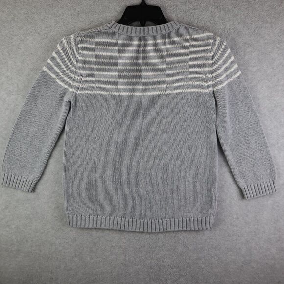 Loft Women's Pullover Sweater Size Large Gray & White - Picture 2 of 4
